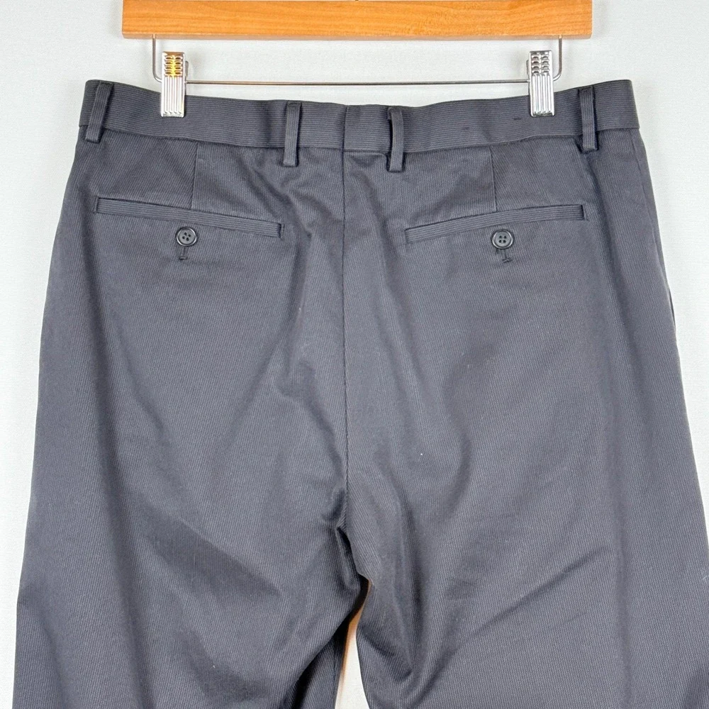 Banana Republic Mens 33 x 34 Dress Pants Gray Slim‎ Fit Office Preppy Tailored